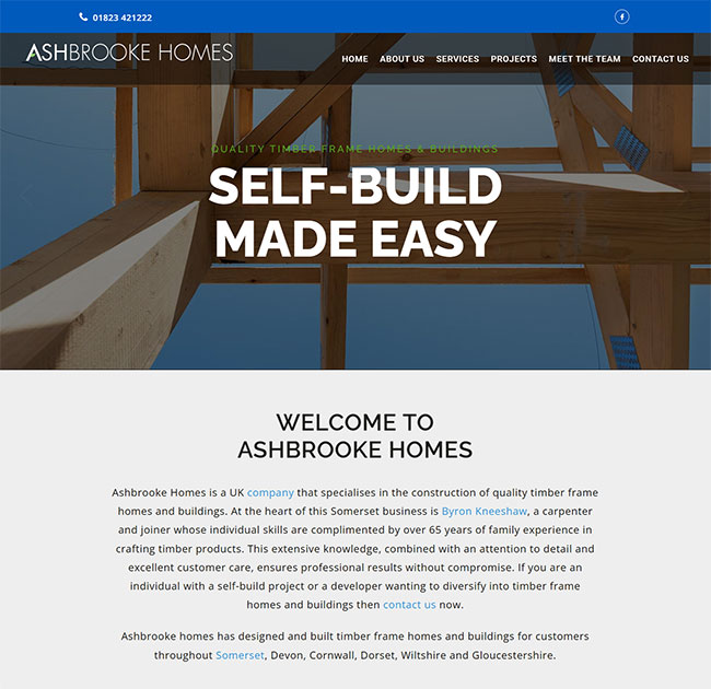 Ashbrooke Homes website image