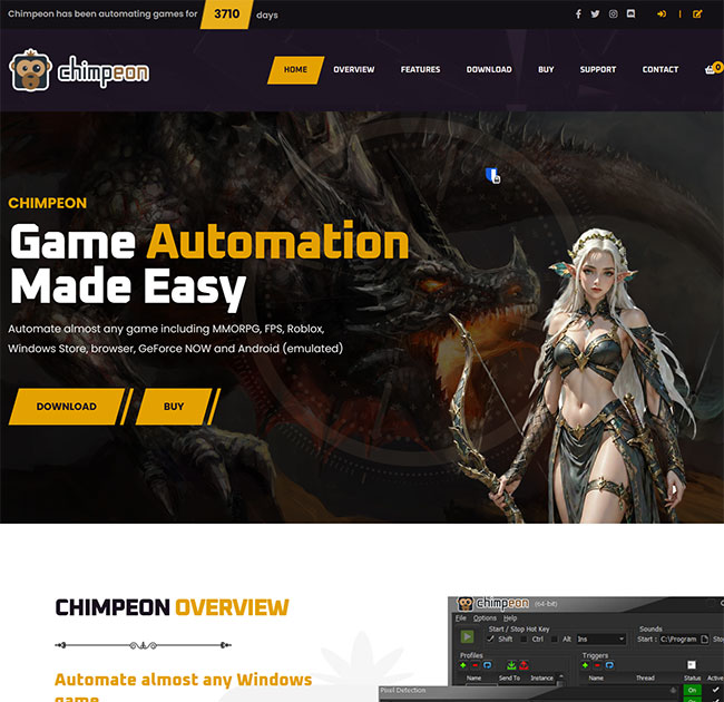 Chimpeon website image