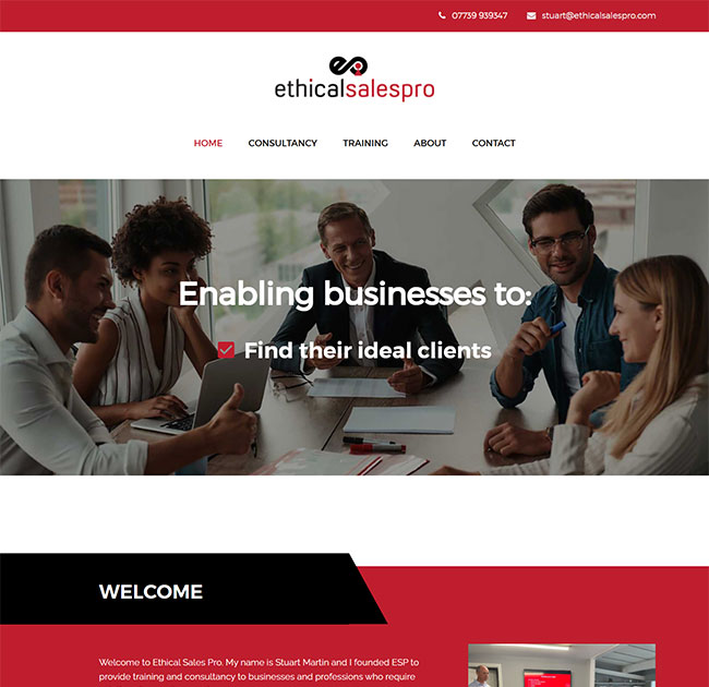 Ethical Sales Pro website image