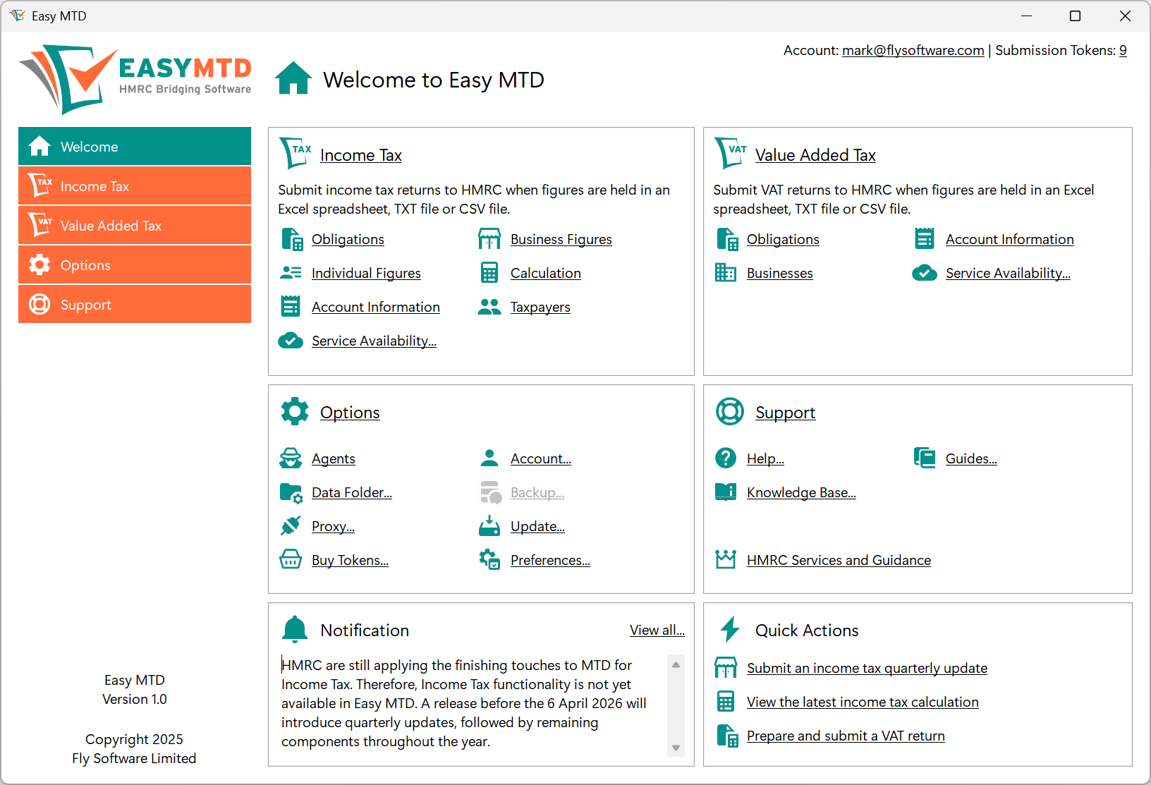 Easy MTD Welcome section Easy MTD Welcome section image